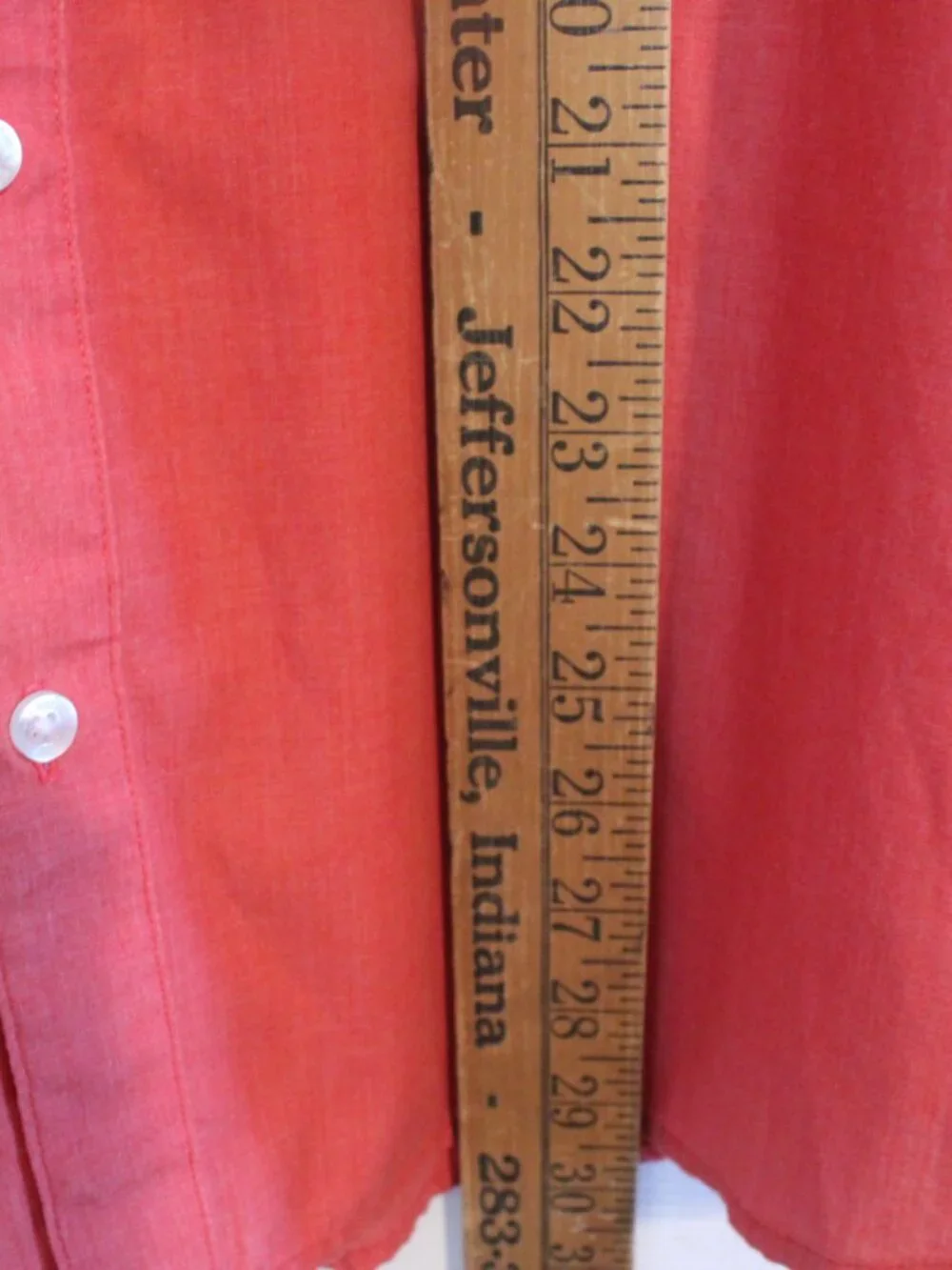 Levi Strauss Mens L red long sleeve shirt 